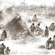 Artist’s depiction of the “Ancient Beringians” and their Upward Sun River base camp. (Credit: Eric S. Carlson in collaboration with Ben Potter)